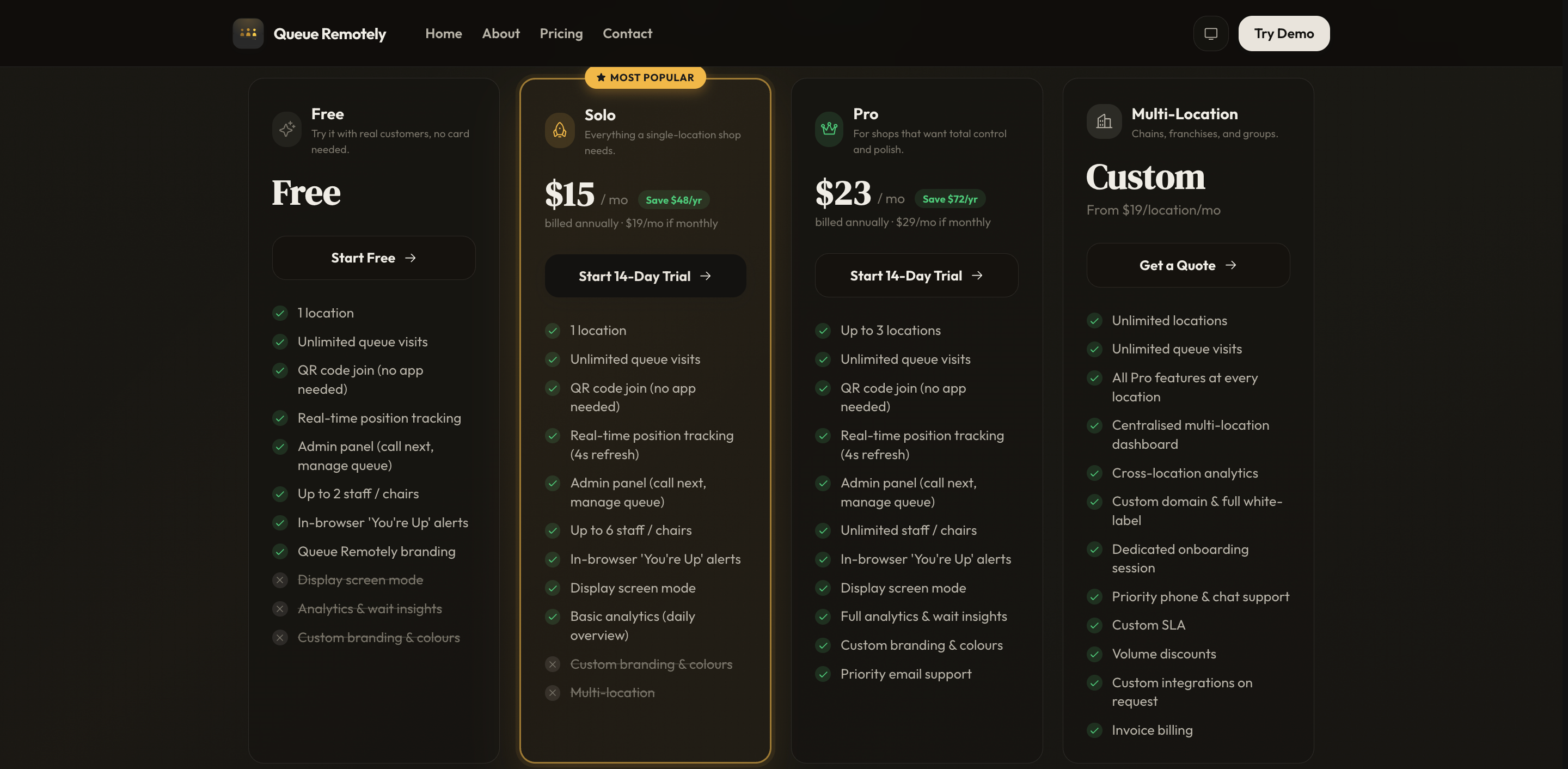 Queue Remotely — design 5
