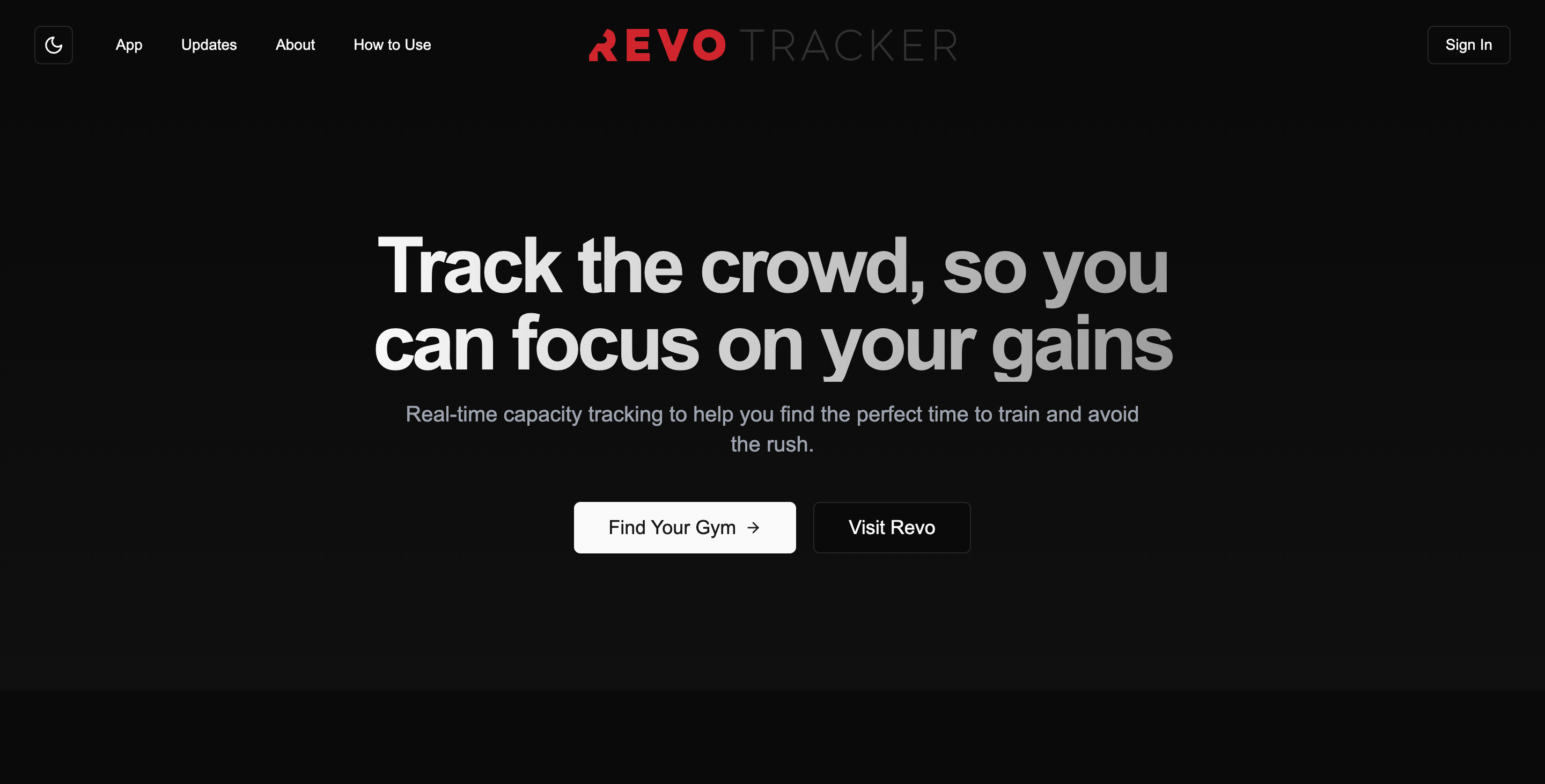 Revo Member Tracker website preview