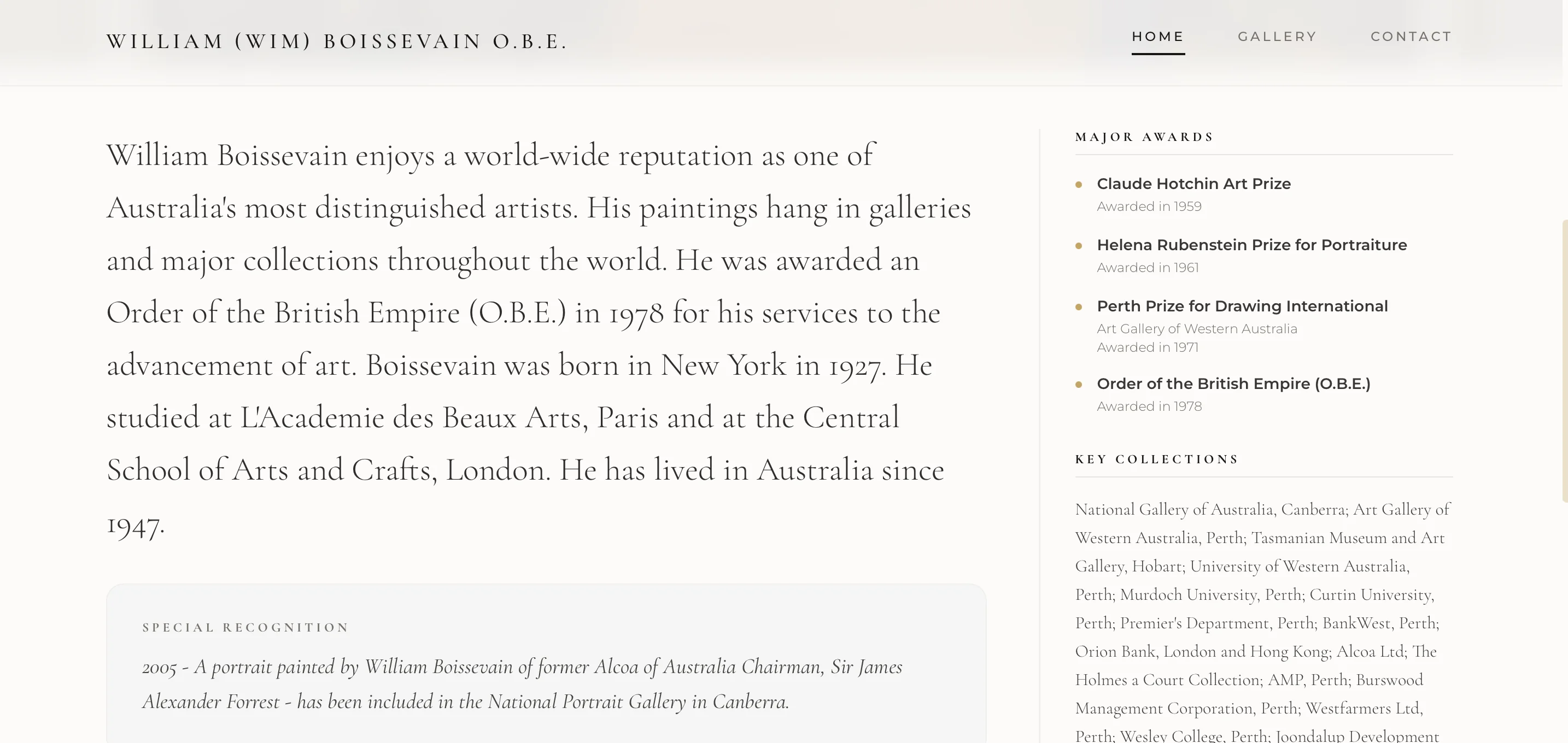 William Boissevain — design 2